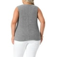thumbnail image 4 of DARING DIVA Women's Plus Tank Tops Basic Soft Casual Outfits 1X Gray, 4 of 5