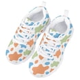 thumbnail image 3 of Pzuqiu Cows Print Kids Girls Tennis Sneakers Size 4 Lace Up Running Shoes Comfortable Walking Athletic Shoes Lightweight, 3 of 5
