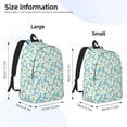 thumbnail image 4 of Daiia Daisy Floral A Vintage Canvas Backpack for Men and Women ,Hiking Backpack,Travel Laptop Bag for School,Large Capacity Backpack, 4 of 8