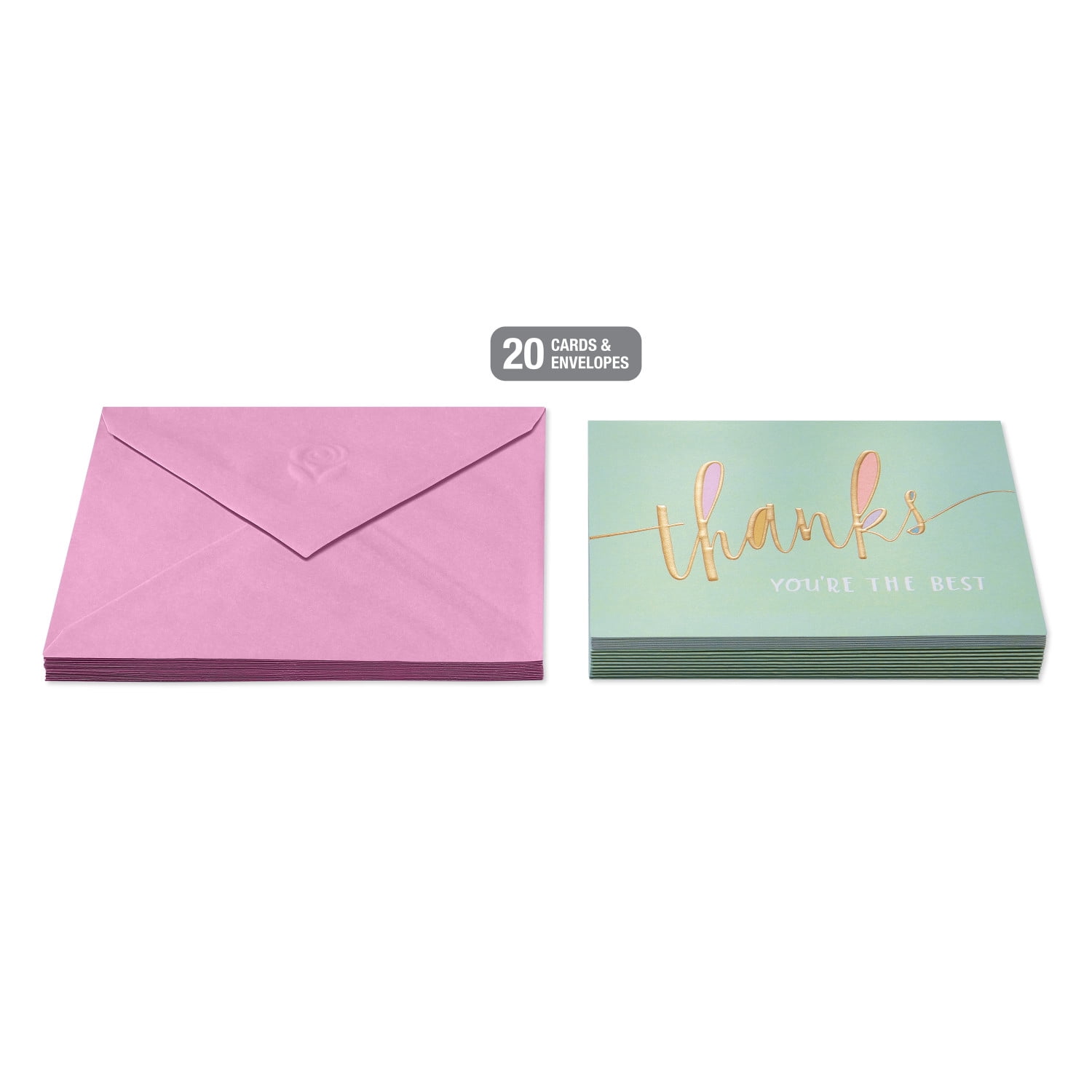 American Greetings Thank You Stationery with Envelopes, You're the Best (20-Count)