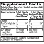 Digestive Advantage Daily Probiotics For Women And Men, Gut Health, Natural Fruit Flavors, 80 Gummies