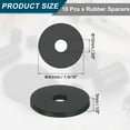 thumbnail image 2 of 18Pack Thick Rubber Spacer, 1-9/16 Inch OD x 3/8 Inch ID x 1/8 Inch Thickness, 2 of 6