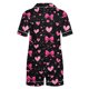 thumbnail image 5 of RKSTN Valentine's Day Gifts Women's Valentines Pajama Sets Plus Size Notch Collar Button Down Valentine Heart Print Short Sleeve T Shirt and Pjs Shorts 2PC Matching Set 2 Piece Summer Loungewear, 5 of 6