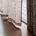 thumbnail image 5 of Chanasya 2-Panel Floral Jacquard Textured Brown Curtains with Grommets for Windows Living Room Bedroom Office - Partial Room Darkening Drapes for Privacy and Decor - 52 x 84 Inch Long - Brown, 5 of 7