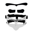 thumbnail image 2 of Máscara de baloncesto, protector facial para nariz rota, con acolchado, máscara facial, protector de nariz, máscara para entrenamiento de fútbol, boxe Pegatina negra transparente., 2 of 8