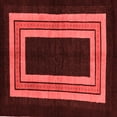 thumbnail image 1 of Ahgly Company Indoor Square Abstract Red Modern Area Rugs, 6' Square, 1 of 4
