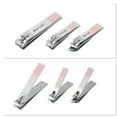 thumbnail image 5 of Unique Bargains 1 Set Plaid Pattern Nail Clippers Toenail Clippers Pink, 5 of 7