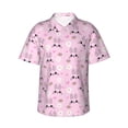 thumbnail image 2 of Goofa Rabbit Face Hawaiian Shirt for Men, Unisex Summer Beach Casual Short Sleeve Button Down Shirts,Aloha Tropical Floral print shirt-Medium, 2 of 9