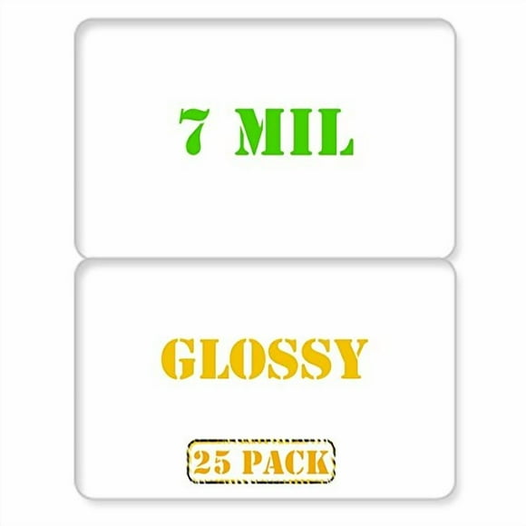 25 x Glossy Butterfly Laminating Pouch - 7 mil - for CR80 Standard Size IDs