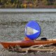 thumbnail image 5 of 2 piezas 42 "PVC portátil viento a favor del viento instantánea emergente tabla canoa kayak velas Macarena Vela en kayak, 5 of 8