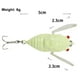 thumbnail image 3 of Anzuelo de plantilla de cebo biónico de plástico 5cm 6g Wobbler cigarra señuelo de pesca duro (luminoso), 3 of 6
