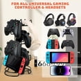 thumbnail image 4 of Soporte para mando Xbox de 5 niveles, soporte para mandos de videojuegos para escritorio Xbox/PS5/PS4/Switch, soporte para auriculares con almohadilla antideslizante, 4 of 6