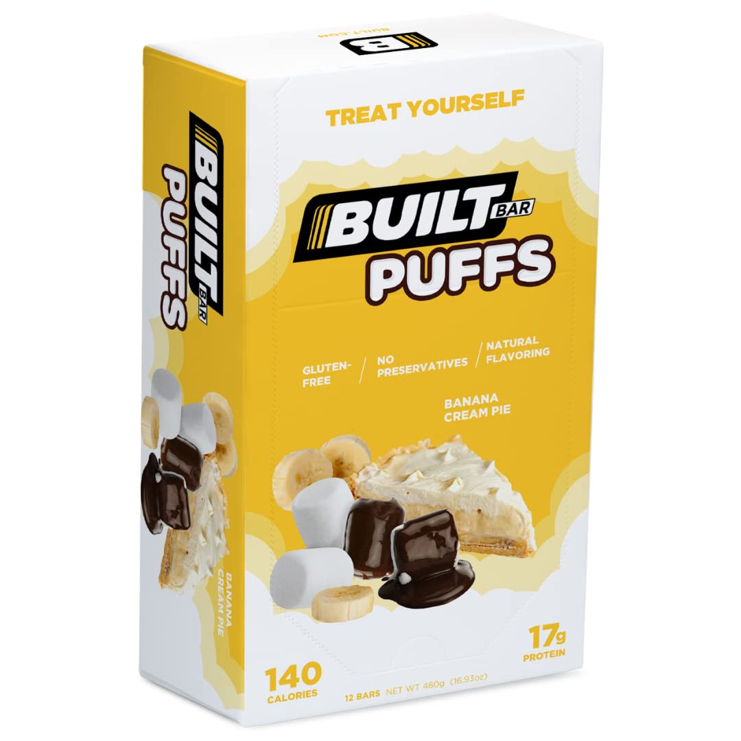 Built Bar 12 Pack High Protein Energy Bars Chocolate Covered Cookie