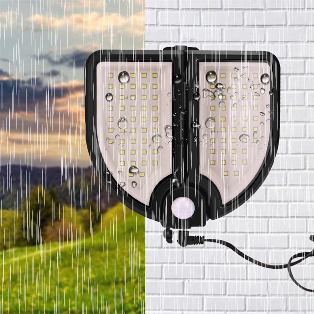 VONKY Solar Powered Light With Remote Control Induction Separated Wall Lamp Decorative Lighting Outdoor Street Road