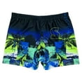 thumbnail image 2 of Man Shorts Loose Plus Size Polyester Flat Corner Printed Beach Shorts for Spa, 2 of 10