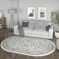 thumbnail image 7 of Madison Traditional 5' x 7' Oval Cream Polypropylene Indoor Area Rug, 7 of 7