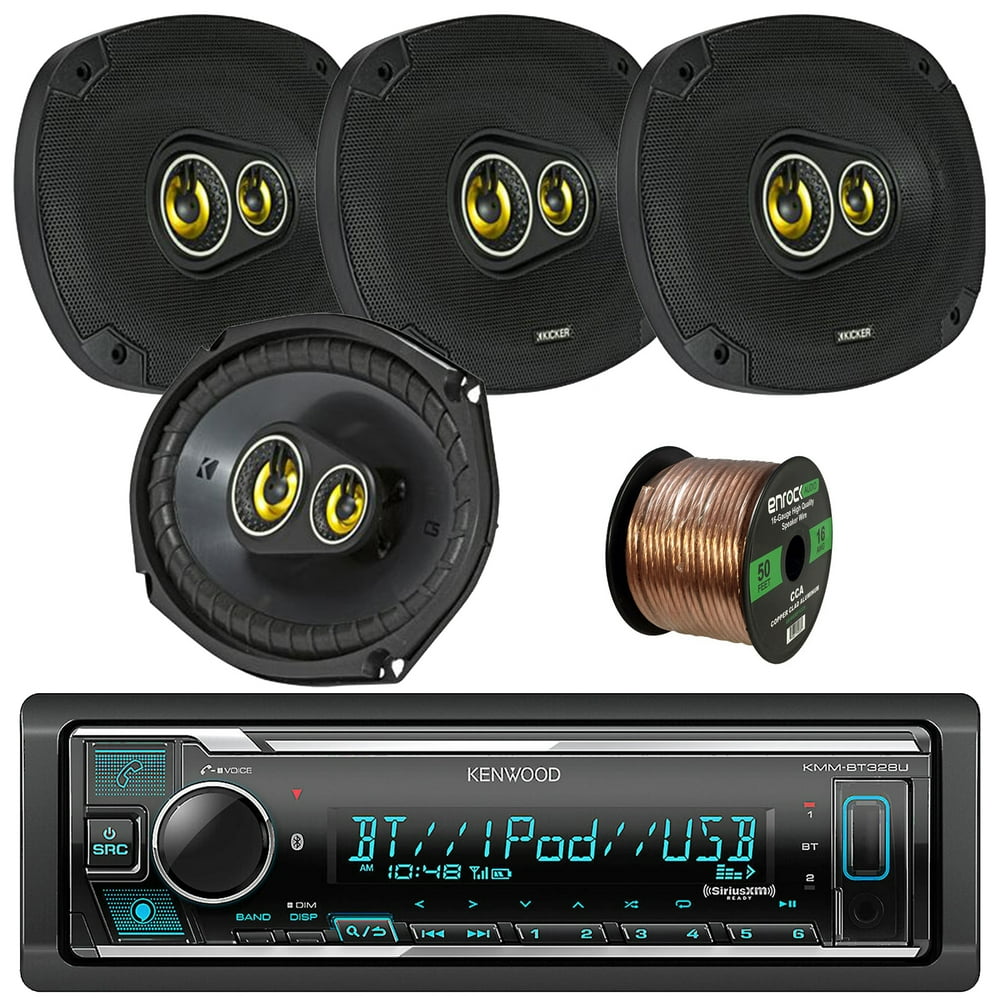 Kenwood KMMBT328U Bluetooth AM/FM USB AUX Car Stereo Digital Media