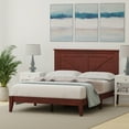 thumbnail image 2 of Farmhouse Solid Wood Platform Bed in Full - Classic Cherry, 2 of 10