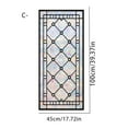 thumbnail image 2 of 1 Sheet Window Privacy Film Rainbow Film Stained Glass Static Cling Decorative Window Sticker for Bathroom,Front Door,Home Heat Control UV Blocking Non Adhesive,Diamond Grid, 17.7"x39.4", 2 of 5