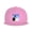 Pink, variant on Flat Bill Visor Classic Snapback Hat Mountain Biking Adjustable Baseball Cap for Men Women Navy Blue
