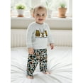 thumbnail image 6 of Rovasas Baby Boy Fall Outfit Reindeer Letter Long Sleeve Sweatshirt Camo Pants, 6 of 9