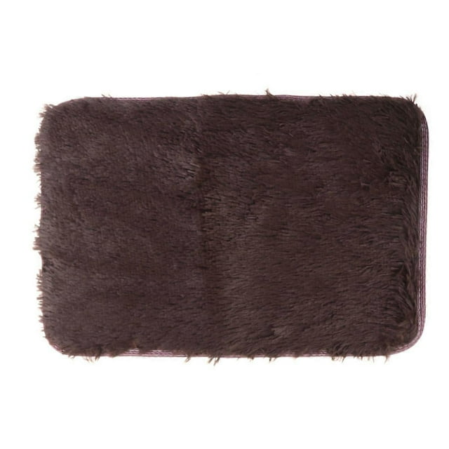 40x60cm Thicken Washable Rugs Home Bedroom Carpet Floor Mat Door Carpets Super Cozy Anti-slip Blanket (Coffee)