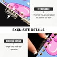 thumbnail image 4 of Seamless Bright Pattern with Pink Joysticks Ring Binder Notebook Journey Note Diary College Ruled Spiral Notebook Study Loose Leaf Paper A5 60 Pages, 4 of 8