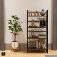 thumbnail image 2 of Librero plegable con 4 repisas para libros revistas y decoración de madera MDF altura 125 cm estantería Elden, 2 of 7