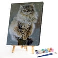 thumbnail image 2 of Wdftyju Kit de pintura por números, bricolaje, gato sentado, pintura al óleo, artesanía (X977) Wdftyju 6xh2xt7hs4bq1dt1D02, 2 of 9