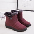 thumbnail image 1 of Botas de invierno para mujer, zapatos de nieve impermeables, botines casuales planos, zapatos de talla grande Wmkox8yii ghj1130, 1 of 8