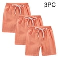 thumbnail image 4 of YunPes 3 Pack Toddler Boy Athletic Shorts Boys Soccer Shorts Basketball Short Pants Size 2‐12T Cotton Linen Beach Pants Pockets, 4 of 4