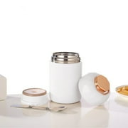 Tusjiain 20 oz White Stainless Steel Insulated Thermos
