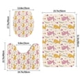 thumbnail image 2 of Bathroom Rugs Sets 3 Piece - Sassy Funny Rabbit Flower Absorbent Non Slip Bath Mats, U-Shape Toilet Lid Cover, Contour Mat, Soft Washable Shower Mats Bath Rug Mat for Bathroom Tub Toilet, 2 of 7