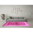 thumbnail image 3 of Ahgly Company Indoor Square Oriental Pink Industrial Area Rugs, 3' Square, 3 of 4