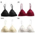 thumbnail image 5 of French Triangle Cup No Steel Ring Bra Sexy Deep V Lace Underwear Thin Bra, 5 of 5