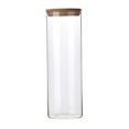 thumbnail image 4 of GOOHOCHY 1Set Multipurpose Transparent Glass Storage Jars for Pantry Organization 10x25cm, 4 of 8