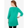 thumbnail image 2 of Woman Within Plus Size Perfect Three-Quarter-Sleeve Scoopneck Tunic, 2 of 6