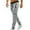 Grey, variant on Men's Casual Mid Waist Solid Color Elastic Jogger Pants with Pockets for Sports and Everyday Wear