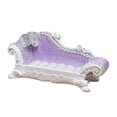 thumbnail image 2 of Sofá Largo Miniatura Perfecl 1/12 Resina y Respaldo Morado 14 x 8 x 5 cm, 2 of 8