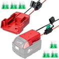 thumbnail image 2 of 2Pcs Battery Adapter for Milwaukee M18 18V Lithium Battery Portable Insulated Battery Converter Compatible With 48-11-18, 2 of 5