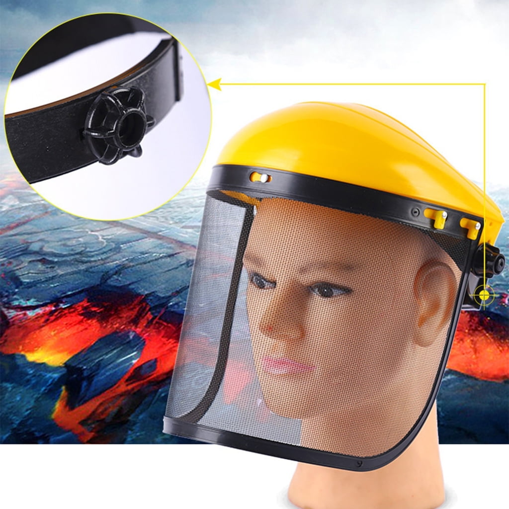 Adjustable Face Shield For Welding & Woodworking, Lightweight Hat With Clear Guard