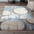 thumbnail image 2 of Addison Plano Dynamic Circles Blue Area Rug, 2 of 8