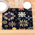 thumbnail image 5 of Famous ic Flowers Pattern Placemat Cotton Linen Fabric Table Mats Family Dinner Tableware Kitchen Table Mat, 5 of 7