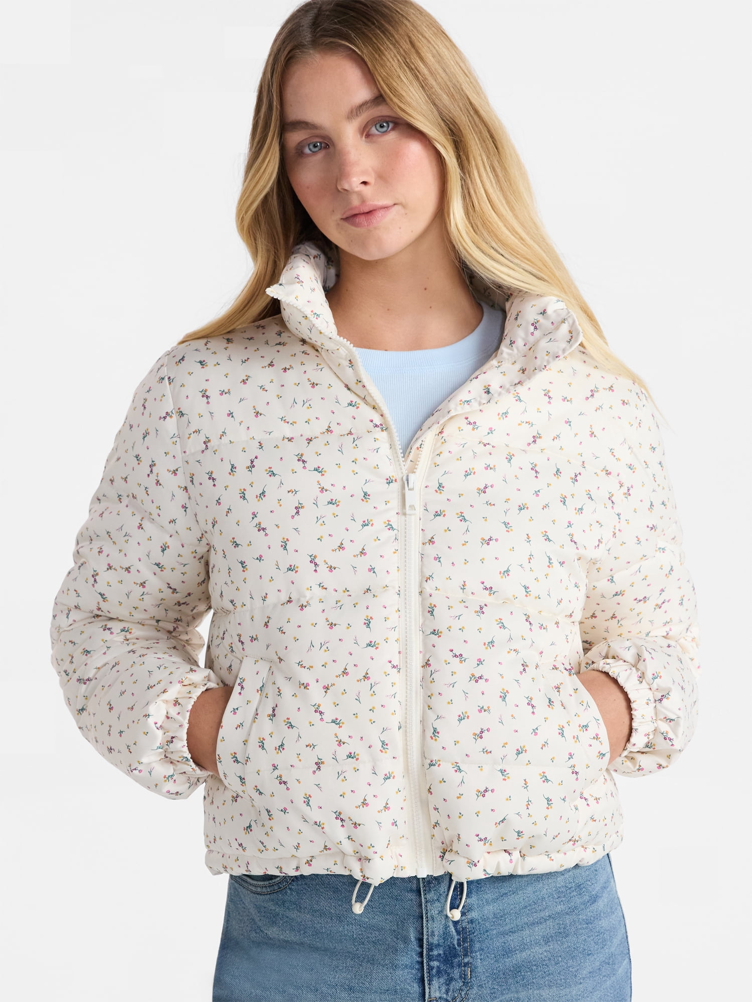 No Boundaries Puffer Jacket, Women's