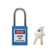 thumbnail image 3 of Candado de seguridad QWORK Lockout Tagout 10 azul con 20 llaves, 3 of 7