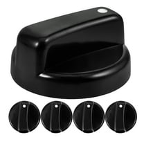 STOBOK Kitchen Stove Knobs Compatible with Gas Range Black 5Pcs