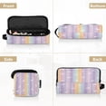 thumbnail image 5 of Hair Tool Organizer Bag with Heat Resistant Mat Removable Travel Storage Case for Hot Air Brushes Curling Irons Unicorns and Rainbow Stripes, 5 of 8