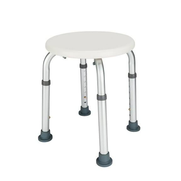Ktaxon 7 Height Adjustable Bath Chair Medical Shower Chair Bath Round Stool & Sucker Armrest