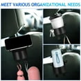 thumbnail image 2 of OULII 2 Pcs Car Storage Organizer Plastic Black Holds Small Items for Back Seat Use Back to School, 2 of 8