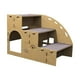 thumbnail image 1 of Escalones de madera para perros, escaleras para perros, accesorios de 3 escalones, 51x32x36cm, fáciles de instalar y convenientes con peldaños alfombr, 1 of 9